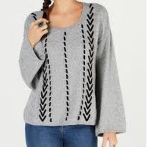 Style and co heather grey pull over sweater